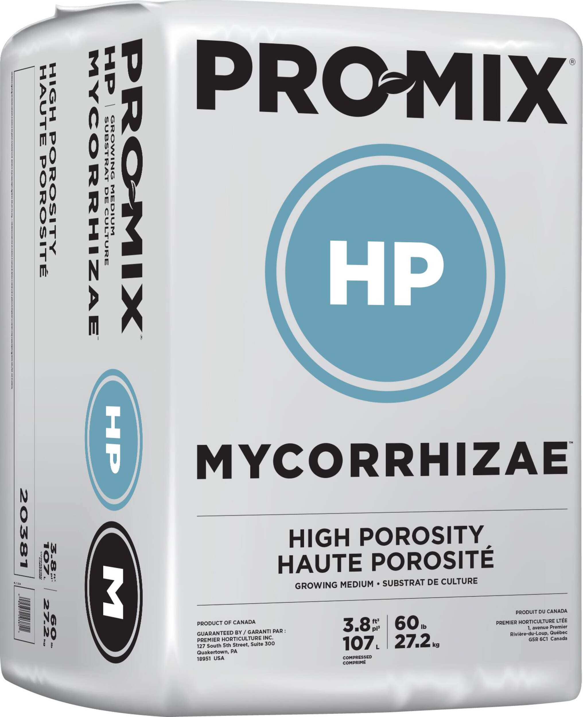 PRO-MIX HP professional growing medium, MYCORRHIZAE – 3.8 cu ft